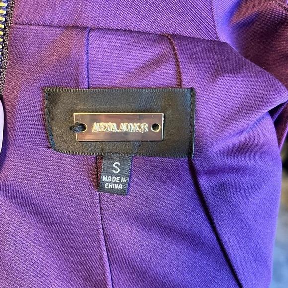 Alexia Admor Purple Katrina Midi Dress Size S - Picture 7 of 7